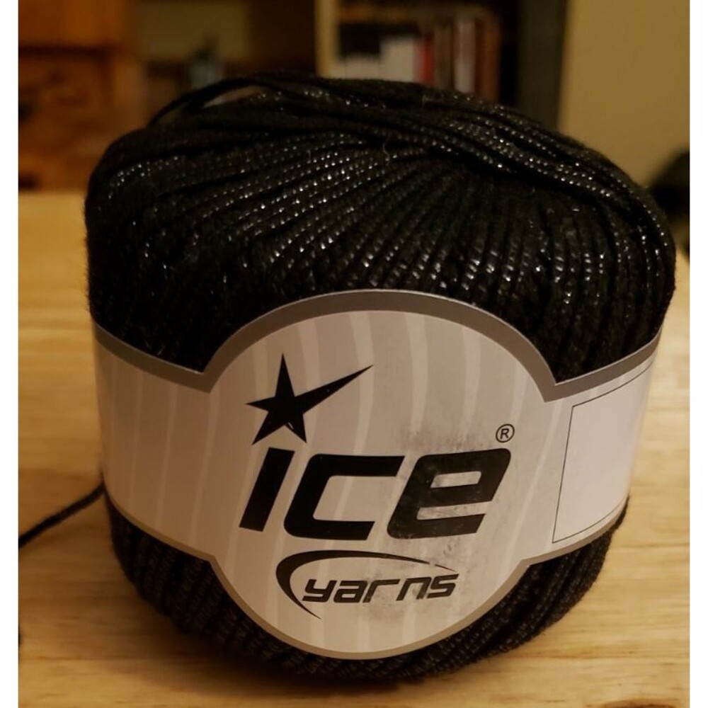 NEW Black metallic ice yarns-1 skein 109 yds